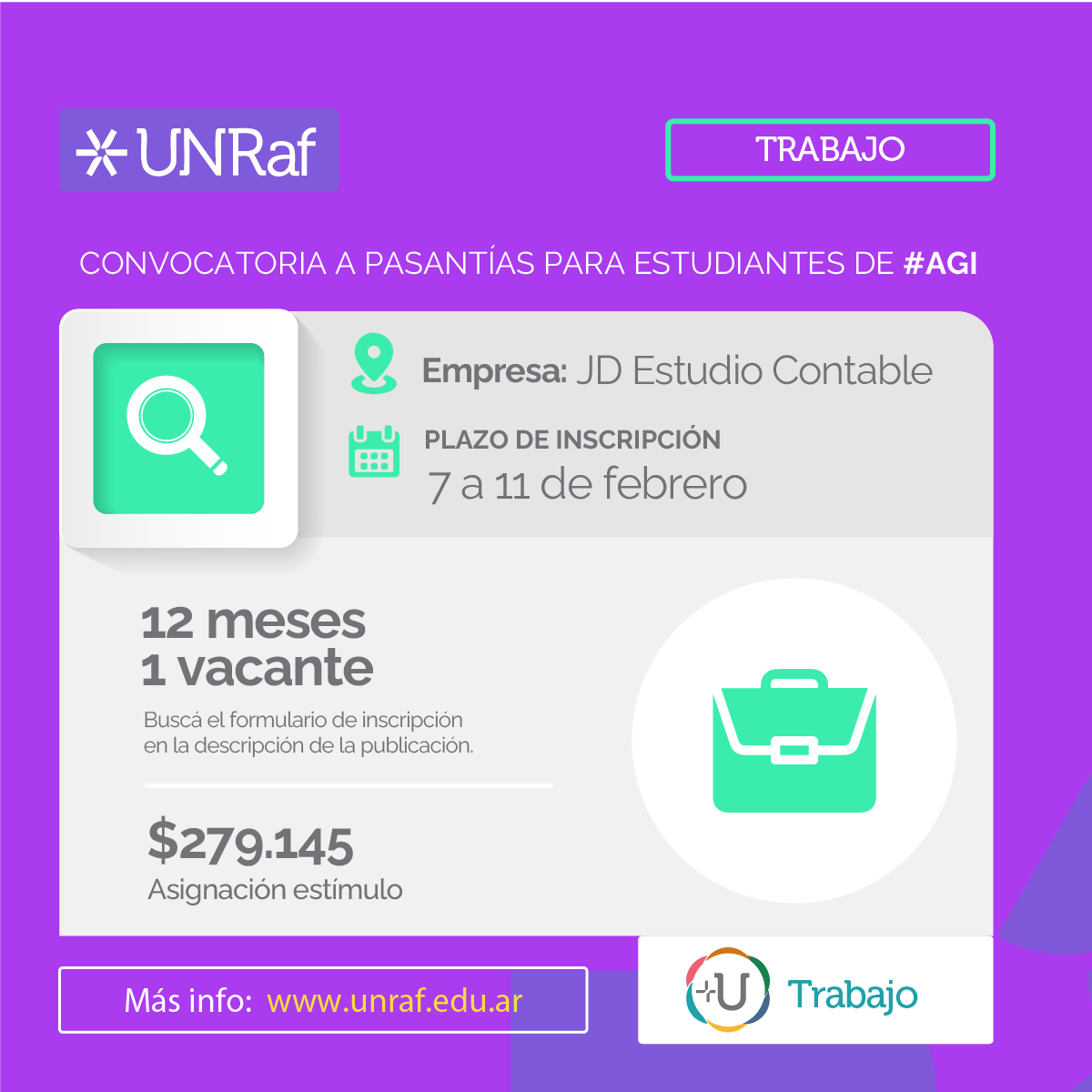 FLYER BECAS PASANTIAS TRABAJO 1
