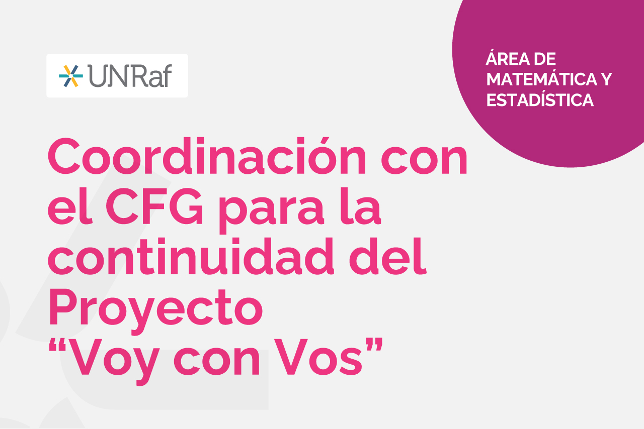 Coordinación con CFG Proyecto Voy con Vos